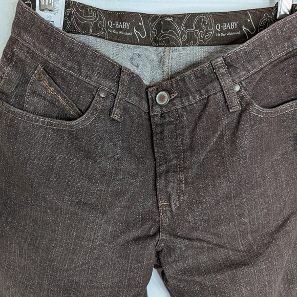Wrangler's Q-Baby Brown Washed Jeans women's size 11/12 - Picture 5 of 5